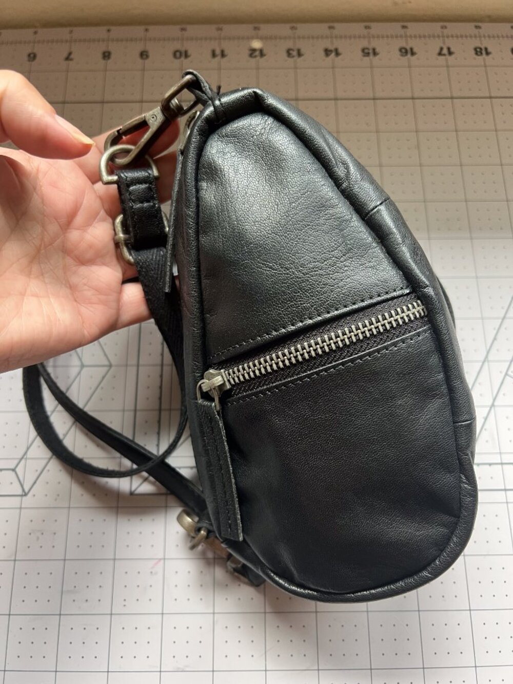Free People Coffee Date Mini Crossbody Bag in Black - Picture 3 of 12
